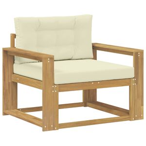vidaXL Buiten Midden Sofa Polyester Wit