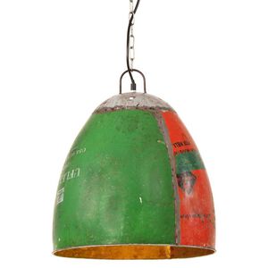 vidaXL Hanglamp industrieel rond 25 W E27 42 cm meerkleurig