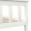 vidaXL Bedframe massief grenenhout wit 100x200 cm