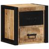 vidaXL Nachtkastje 40x35x40 cm massief ruw mangohout