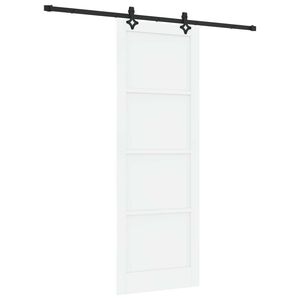 vidaXL Schuifdeur ORKDAL Wit 83 x 232 cm Massief grenenhout