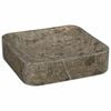 vidaXL Gootsteen 40x40x10 cm marmer grijs