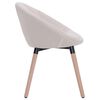 vidaXL Eetkamerstoelen 6 st stof cr&egrave;me
