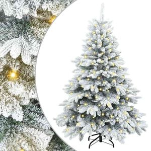 vidaXL Kunstkerstboom met 150 LED met standaard Wit 120 cm PE en PVC