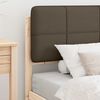 vidaXL Bedframe met Gevoerd Hoofdgedeelte Taupe 75 x 190 cm