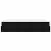 vidaXL Bedframe met matras met matras 2 pcs Zwart Stof