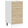 vidaXL Onderkast Lyon 40x46x81,5 cm bewerkt hout sonoma eikenkleurig