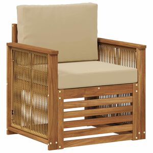 vidaXL Buiten Midden Sofa Naturel