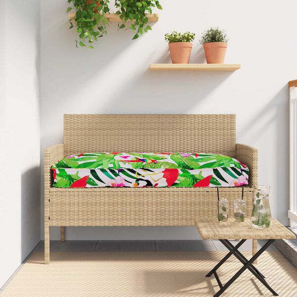 vidaXL Pallet Kussen Set Bloemen 2 pcs Tropisch jungle 150 x 40 x 8 cm