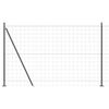 vidaXL Euro-hek met betonnen voetstuk 10 x 1,6 m PVC-Coated Staal Mesh