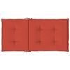 vidaXL Stoelkussens 2 st lage rug 100x50x4 cm stof gemêleerd rood