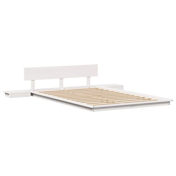 vidaXL Bedframe Bruin 140 x 190 cm Hout