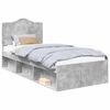 vidaXL Bedframe Concerte Grijs 100 x 200 cm Massief grenenhout