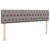 vidaXL Ottoman bed met matras 180x200cm stof taupe