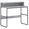 vidaXL Bureau met opbergruimte Grijs Sonoma 100 x 50 x 91 cm