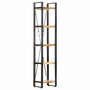 vidaXL Boekenkast met 5 schappen 40x30x180 cm massief mangohout