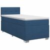 vidaXL Boxspringbed met matras met hoofdeinde Blauw 90 x 190 cm Stof