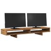 vidaXL Monitorstandaard 100x27x15 cm bewerkt hout oud houtkleurig