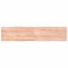 vidaXL Tafelblad natuurlijke rand 180x40x(2-4) cm eikenhout lichtbruin
