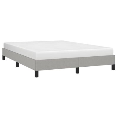 vidaXL Bedframe zonder matras stof lichtgrijs 140x200 cm