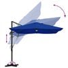 vidaXL Parasol Azurblauw 351 x 250 x 253 cm Polyester en Aluminium