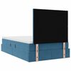 vidaXL Opbergbed met LED met matras Donkerblauw 120 x 200 cm Fluweel
