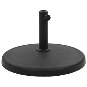 vidaXL Parasolvoet rond 19 kg polyresin zwart