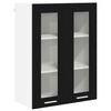 vidaXL Hangkast Zwart Eiken 60 x 31 x 80 cm Bewerkt hout