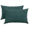 vidaXL Sofa Kussens 2 stuks Donkergroen 60 x 40 cm Cordstof