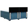 vidaXL Boxspring met matras fluweel blauw 200x200 cm