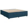 vidaXL Boxspring met matras fluweel blauw 200x200 cm