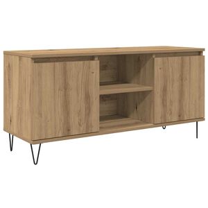 vidaXL TV-kast 104 x 35 x 50 cm Artisan Eiken Bewerkt hout