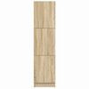vidaXL Hoge Kast Sonoma eiken 31.5 x 32 x 124 cm Bewerkt hout