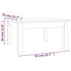 vidaXL Salontafel 55x55x30 cm massief grenenhout zwart