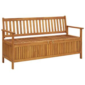 vidaXL Tuinopbergbank 148 cm massief acaciahout