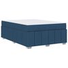vidaXL Bedframe met matras Blauw 140 x 200 cm Stof