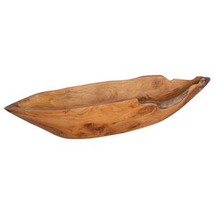 vidaXL Fruitschaal JEPARA Teakbruin 61 x 21 x 11 cm