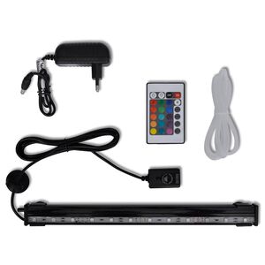 vidaXL LED-onderwaterlamp voor aquarium met bubbels RGB 32 cm