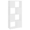 vidaXL Boekenkast/kamerscherm 60x24x124,5 cm bewerkt hout wit