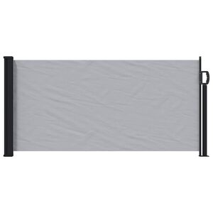 vidaXL Uittrekbaar Zijscherm 300 x 100 cm Polyester Rechthoekig Grijs