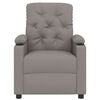vidaXL Fauteuil verstelbaar stof taupe