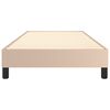 vidaXL Boxspring bed kunstleer cappuccinokleurig 90x200 cm