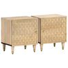 vidaXL Nachtkastjes 2 st 40x33x46 cm massief mangohout
