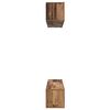 vidaXL Tv-meubelset Wandgemonteerd 5 pcs Oud Hout Bewerkt hout