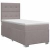 vidaXL Boxspringbed met matras Taupe 80 x 200 cm Stof