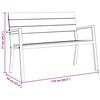 vidaXL Tuinbank Zwart 118 x 54 x 77cm Staal