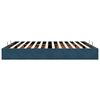 vidaXL Ottoman bedframe zonder matras 200x200 cm fluweel donkerblauw