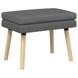 vidaXL Dubbel Laagige Bank Donkergrijs 60 x 40 x 46 cm Stof