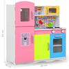 vidaXL Kinderspeelkeuken 80x30x85 cm MDF meerkleurig