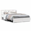 vidaXL Bedframe met hoofdeinde zonder matras 160x200 cm wit